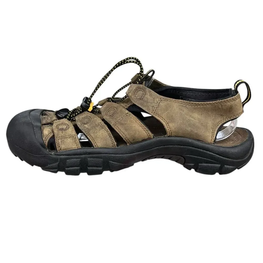 Keen Mens Brown Newport Leather Strappy Trail Hiking Sandal Size US 9